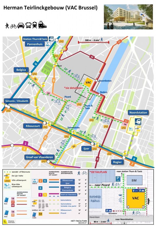 Mobiliteit in Herman Teirlinckgebouw